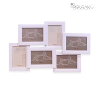 B a RU Photo Frame - Beauty 6 Multiple Photo Frame - 2.5 Cm