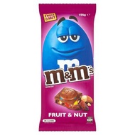 M&M's Fruit & Nut Chocolates Block 155g