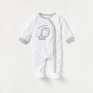 Juniors Lion Embroidered Sleepsuit with Long Sleeves