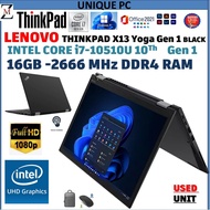 Lenovo ThinkPad X13 Yoga (Gen 1) 13.3" Touchscreen 2 in 1 Laptop Intel Core i5 - i7 10Th Gen 16GB RA