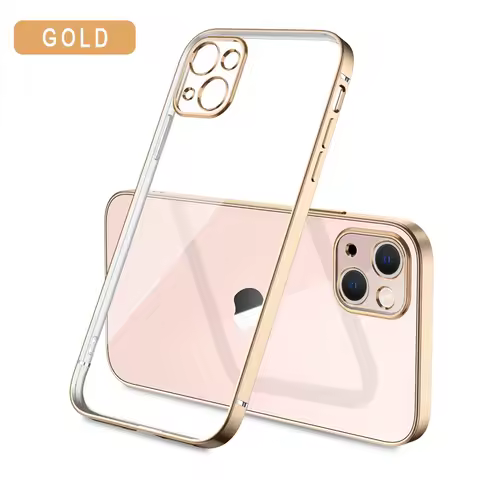 Casing Ponsel Bening Berlapis Mewah untuk For iPhone 15 14 13 12 11 Pro Max Mini X XS XR Transparan 