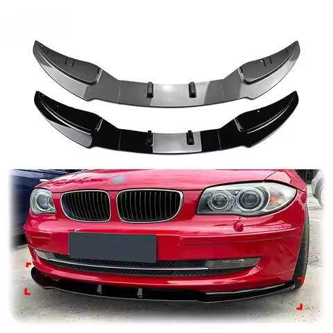 3X 2005 To 2011 For BMW 1 Series E81 E82 E87 E88 LCI Model Car Front Bumper Lip Spoiler Spiltter Dif