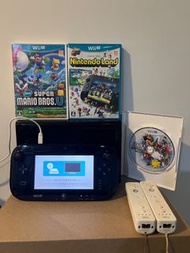 Wii U 二手主機+3片經典遊戲 派對 多人