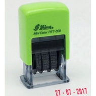 Ink date stamp. Production date stamp, expiry date stamp