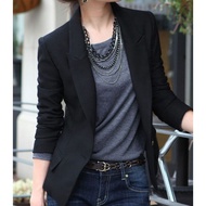 Baju Kot Blazer Hitam Wanita Perempuan