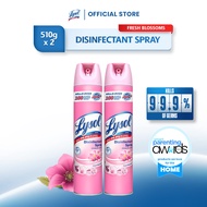 Lysol Antibacterial Disinfectant Spray Cleaner Fresh Blossoms 510 G Set of 2