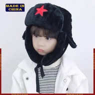 HIk Russian Hat Ushanka Plush Hat Caps Windproof Warm Earflap Russian Bomber Hat