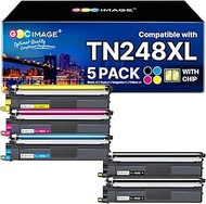 Pack of 5 TN248XL Compatible with Brother TN-248 XL MFC-L3760CDW Toner Brother MFC-L3740CDW Toner MF