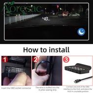 Aoresac รถ HUD จอแสดงผลดิจิตอล Universal OBD2 Smart Gauge สำหรับอัพเกรด