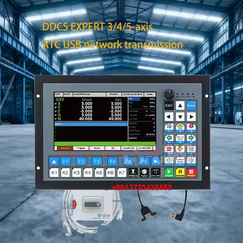 DDCS Expert V2.0 Version 3/4/5 Axis CNC Standalone Offline Controller Support Close-loop Stepper/ATC