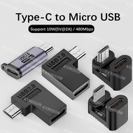90 Degree Left Right Angle Adapter micro USB Type A B male to mini USB feMale NEW