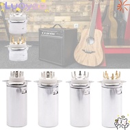 LUOYAO1 1Pcs Vacuum Tube Socket, Tin-Plated 9Pin B9A Valve Base, Durable with Aluminum Shield Vintag