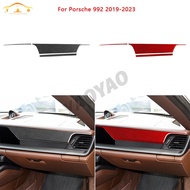 Carbon Fiber Co-pilot Instrument Panel Trim Sticker For Porsche 992 2019-2023 Interior Accessories