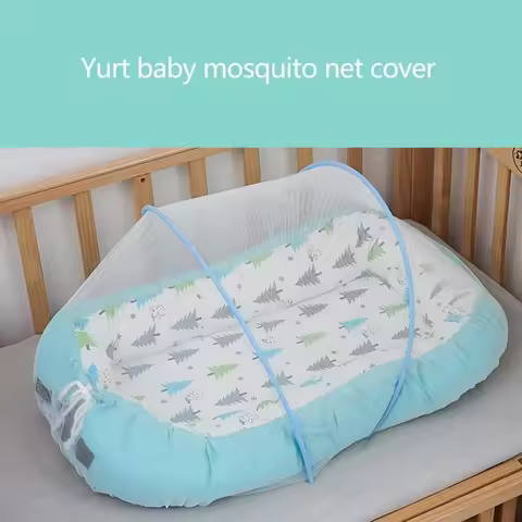 D0JC Baby Crib Mosquitoe Net Portable Foldable Infant Bed Canopy Netting Folding Cradle Insect Net T