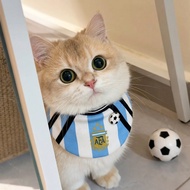 Cat Saliva Towel Dog Bib Pet Bib World Cup Football Scarf Bib Decoration Photo Props
