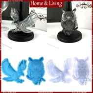 AOTO 2Pcs Wall Hanging Silicone Moulds Flying Eagle Owls Decor Mold DIY Pendant
