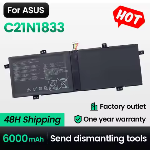 Keyuan C21N1833 6000mah Laptop UM431 UM431DA-AM020T UX431 Battery For ASUS ZenBook 14 X431FL UX431DA