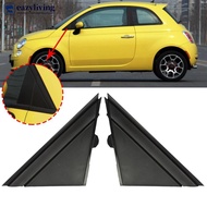 EAZYLIVING 1Pc Car Door Mirror Triangle Plate Flag Cover Front Window A-pillar Triangle Cover For FI