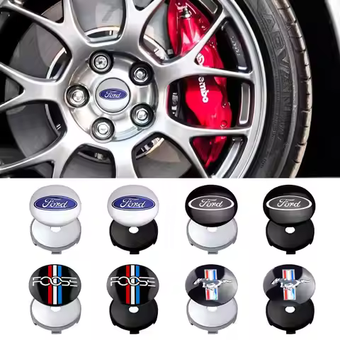 4Pcs Car Wheel Center Hub Cap Sticker Exterior Accessories For Ford Focus Mk2 MK3 MK7 MK4 Fiesta Ran