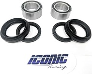 Iconic Racing Both Front Wheel Bearing and Seal Kits Compatible with 88-00 Honda TRX300FW TRX 300 FW