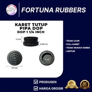 Rubber Feet Dop 1 1/ 4 Inch Diameter 30 Mm Table Chair Leg Base Pipe Cover Iron Pipe Rack Black Colo