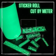 GLOW IN THE DARK STICKER / LUMINOUS STICKER / FLUORESCENT GLOW IN THE DARK