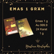 ORODESIGN MAA Emas Gold Bar 1g 999.9 24karat