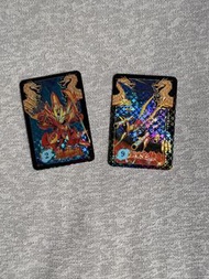 【懷舊童年】魔神英雄傳2 龍神丸/新星空神丸 閃卡 2張全套 90年代懷舊拍卡