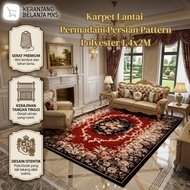 Persian Pattern Polyester Floor Rug 1.4x2M