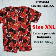 KATUN (XXL) BATIK PAJAMAS SHORTS HOTPANTS BAGAN WHO-API SUPER GOOD COTTON FABRIC MJ.LIONG 100% COTTO
