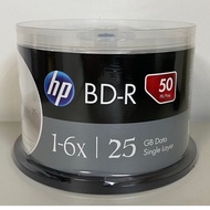HP BD-R 25GB 6X Inkjet Printable Printable Blu-ray Disc 50 Pieces Barreled Blank Disc Blu-ray Blank 