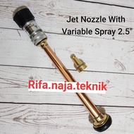 Jet nozzle pemadam + variable nozzle spray 15 inchi