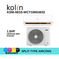 KOLIN KSM-IW10-WCT10M1M32 1.0HP Certus Inverter Wall Split Type Aircon