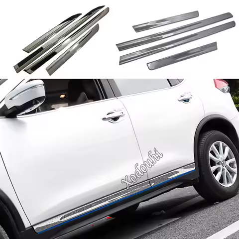 Side Body Door Trim Strip Molding Stream Lamp Panel Bumper Stick For Nissan X-Trail T32/Rogue 2014 2