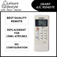 [Singapore Warranty] Sharp Aircon Remote Control Sharp Remote CRMC-A751JBEZ