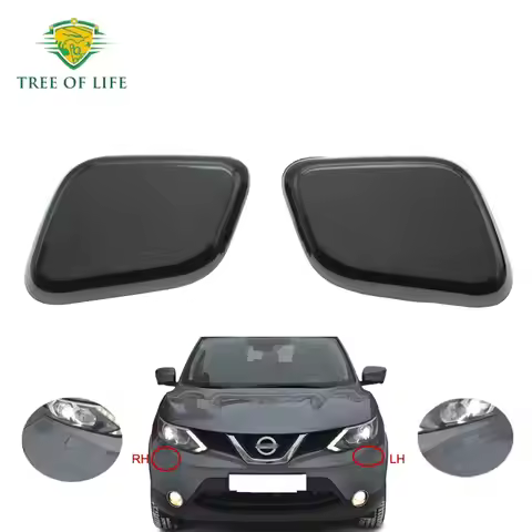 For Nissan Qashqai Dualis J11 2014-2018 Front Bumper Headlamp Headlight Washer Spray Nozzle Cover Ca