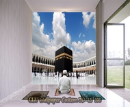 Wallpaper 3D Custom Islami Stiker Walpaper Mushola Rumah Mihrab Masjid
