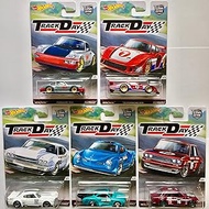 Hot Wheels Car Culture Track Day Set Of 5 Porsche 964, '78 Porsche 953, '70 Chevelle, Volkswagen Karmin Ghia, Datsun Bluebird 510