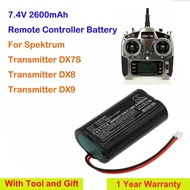 Cameron Sino 2600mAh Remote Controller Battery SPMB2000LITX for Spektrum Transmitter DX7S, DX8, DX9 