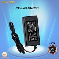 24V2.5A สำหรับ Chenyang อะแดปเตอร์ CYSE65-240250ปลั๊ก4-Pin 4-Core สายชาร์จหม้อแปลง60W
