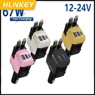 Car Charger Ultra-Fast Charging Type-C Dual Interface + Pd Car Mobile Phone Charger 12v-24v Digital 