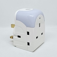 3 WAY ADAPTER & NIGHT LIGHT WHT MORRIES