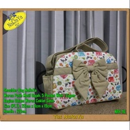 Naraya Sling Bag With Brown Elephant Motif Original Import