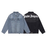 Palm Angels棕櫚天使 SS23基礎後背印花字母Logo重磅水洗做舊情侶牛仔夾克外套