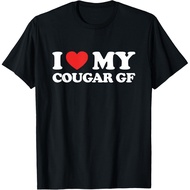 I Love My Cougar Girlfriend I Heart My Cougar Gf Gift T-Shirt