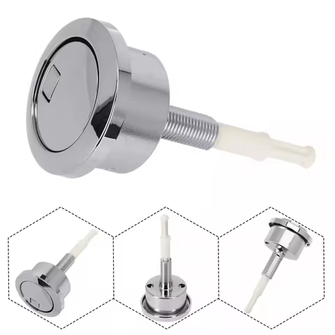 Water Tank Drain Button Dual Flush Cistern Push Button for Geberit Chrome