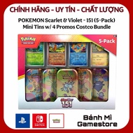 Pokemon TCG: Scarlet & Violet - 151 Mini Tins With 4 Promos Costco Bundle