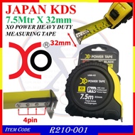 R210-001 L088-XO 7.5M X 32MM XO POWER HEAVY DUTY MEASURING TAPE MADE IN