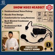 SHOW Headset HS03+PW100A Microphone With Phantom Power Show HS03 Headset