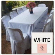 4 feet to 8 feet katrina rectangular square table cover Birthday events decor floorlenght cover tabl